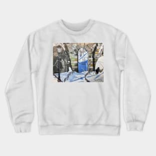 Snowy Arch in Central Park Crewneck Sweatshirt